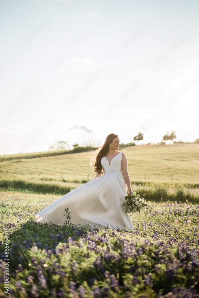 Redheaded Bride Radiates Joy in Texas Wildflowers Redheaded Bride Radiates Joy in Texas Wildflowers