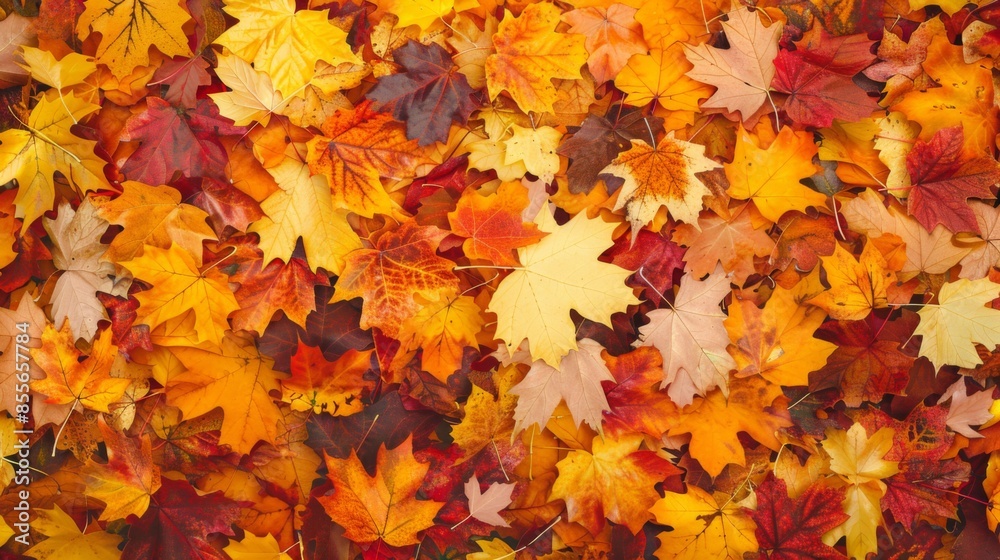 Autumn leaves background illustration generated by ai Autumn leaves background illustration generated by ai