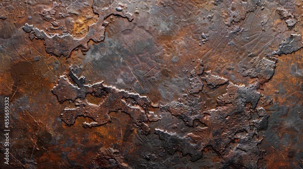 Corroded metal panel shows signs of severe weathering Corroded metal panel shows signs of severe weathering