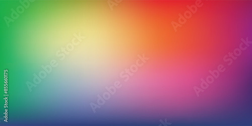 Smooth and blurry colorful gradient mesh background. Modern bright rainbow colors. Easy editable soft colored vector banner template.