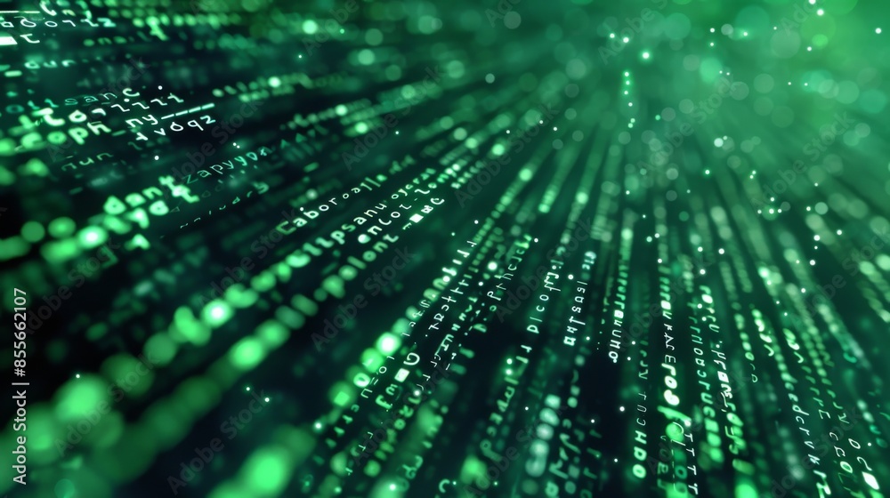 Binary code background illustration generated by ai Binary code background illustration generated by ai
