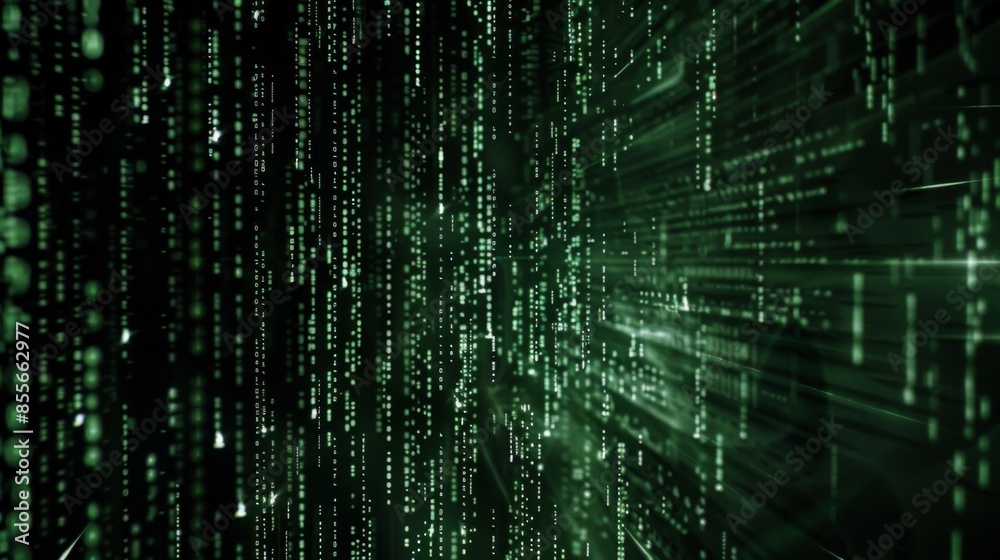 Binary code background illustration generated by ai Binary code background illustration generated by ai