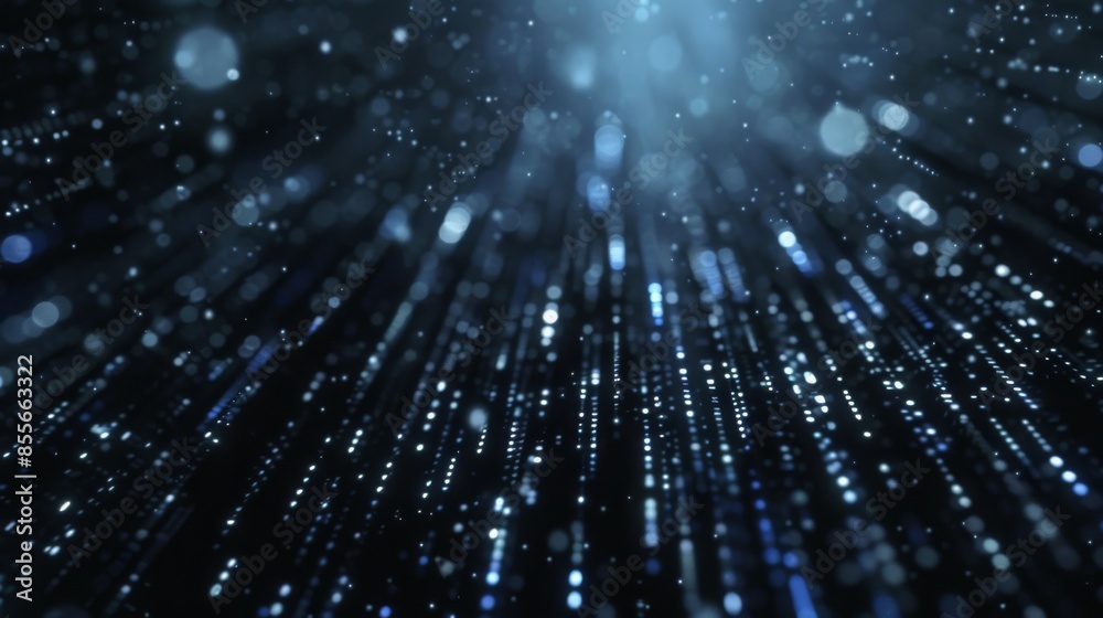 Naklejka premium Binary code background illustration generated by ai