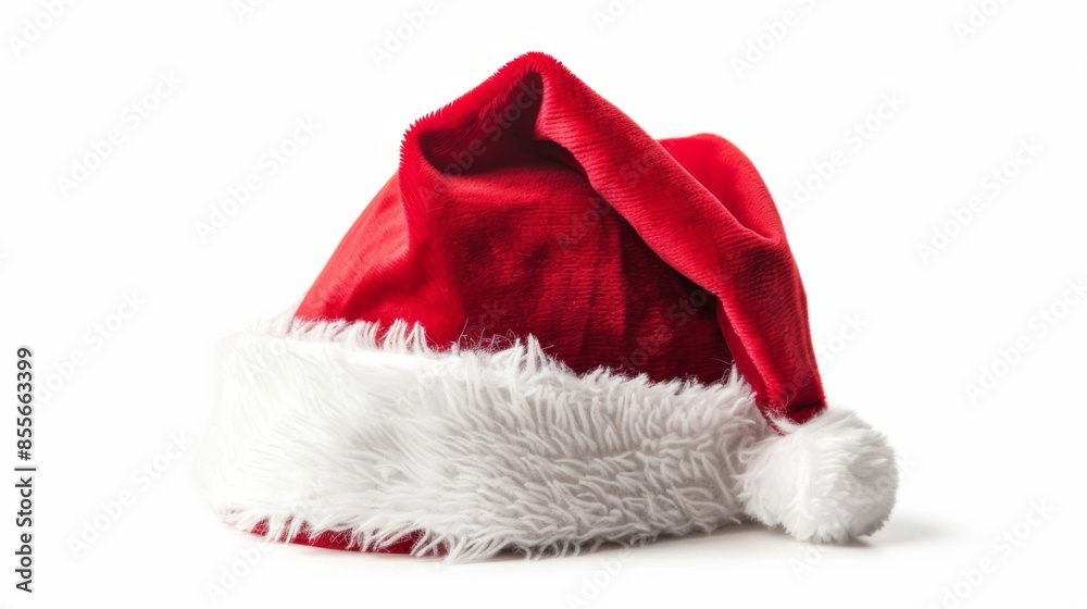Christmas santa hat illustration generated by ai Christmas santa hat illustration generated by ai