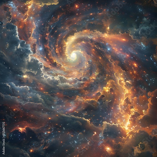 Wallpaper Background, Genealogical Voyage, Embarking on a genealogical voyage through the annals of cosmic DNA., birds-eye view