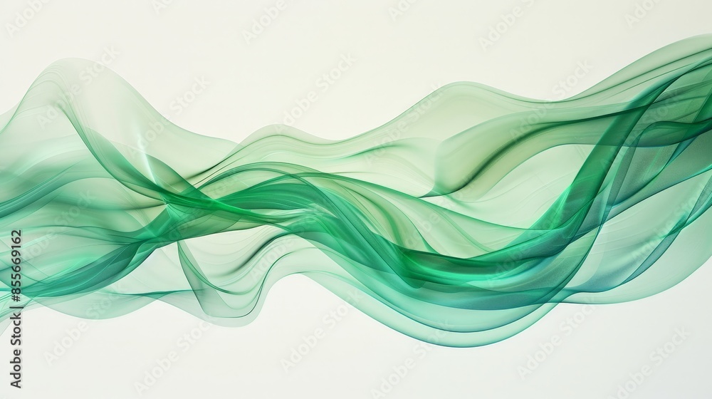 Obraz premium Modern Colorful Curvy Waves Background