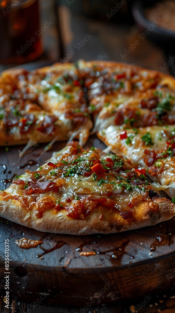 Cyberpunk Style, Crusty Ape Capers, Invent a scenario where an ape becomes fascinated with the different types of pizza crusts., nature light Cyberpunk Style, Crusty Ape Capers, Invent a scenario where an ape becomes fascinated with the different types of pizza crusts., nature light