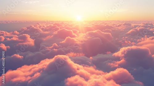 Clouds sky background illustration generated by ai