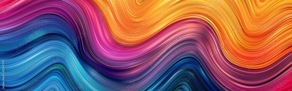 Modern Colorful Curvy Waves Background Modern Colorful Curvy Waves Background