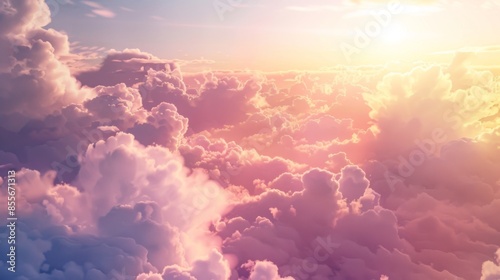 Clouds sky background illustration generated by ai © tanibond