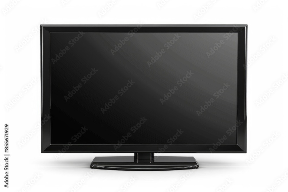 TV Screen. Front Shot of Plasma Television Display Isolated on White Background TV Screen. Front Shot of Plasma Television Display Isolated on White Background