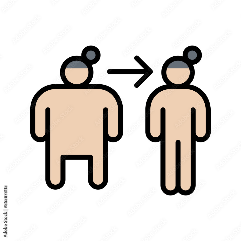 Fototapeta premium Liposuction icon