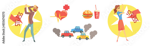 Stress Different Source and Cause Item Vector Set