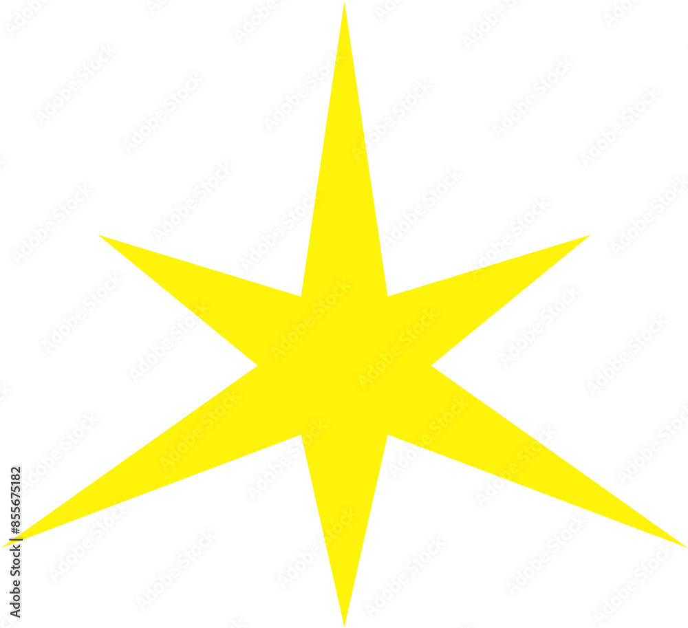 Obraz premium Golden star isolated on white background.