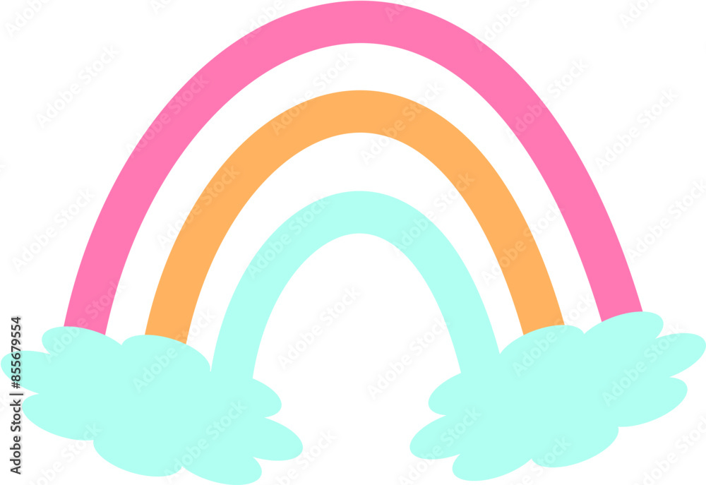 Fototapeta premium Colorful rainbow element background.