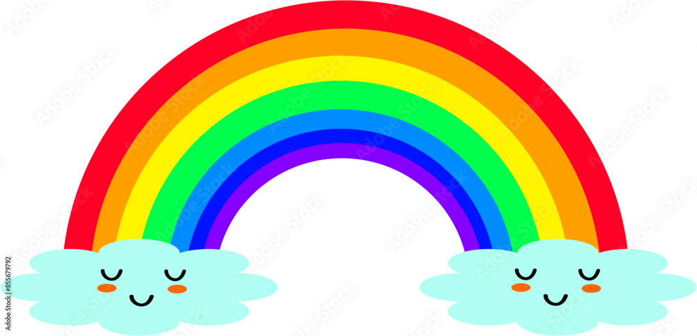 Naklejka premium Colorful rainbow element background.