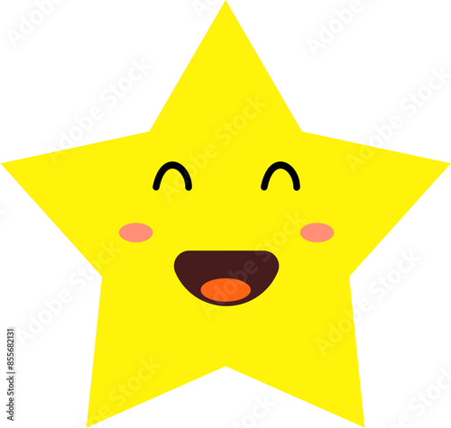 vector illustration of cartoon face