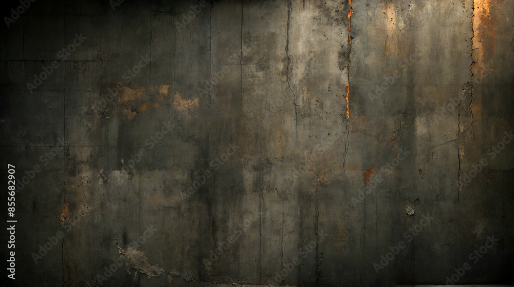Grunge Concrete Wall Texture: Dark and Moody Background