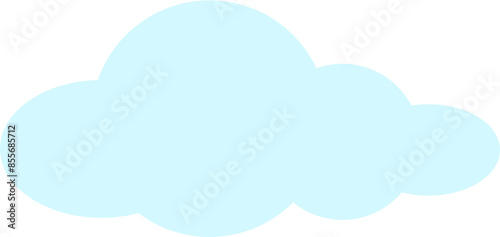 Cloud computing concept on blue background.