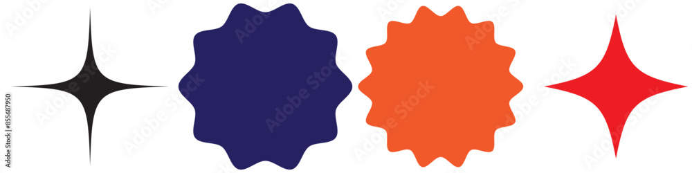 Star burst sticker vector set. Stars collection. Star icons. Starburst flower sale badge. Star blank label, stickers emblem. Shine symbol illustration. Sun ray frames, quality signs, sale icon Star burst sticker vector set. Stars collection. Star icons. Starburst flower sale badge. Star blank label, stickers emblem. Shine symbol illustration. Sun ray frames, quality signs, sale icon