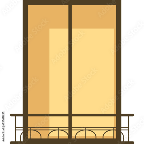 Flat Window Illustration