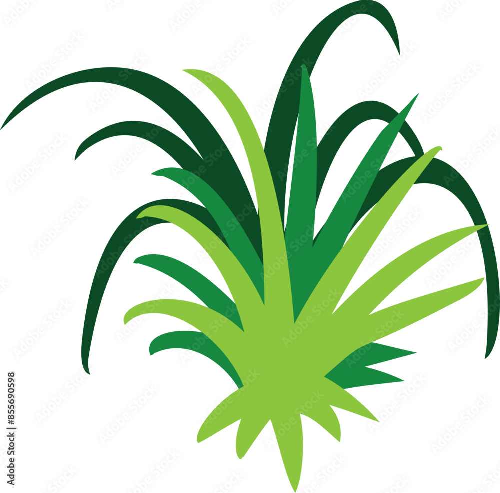 Fototapeta premium Grass Green Element Illustration