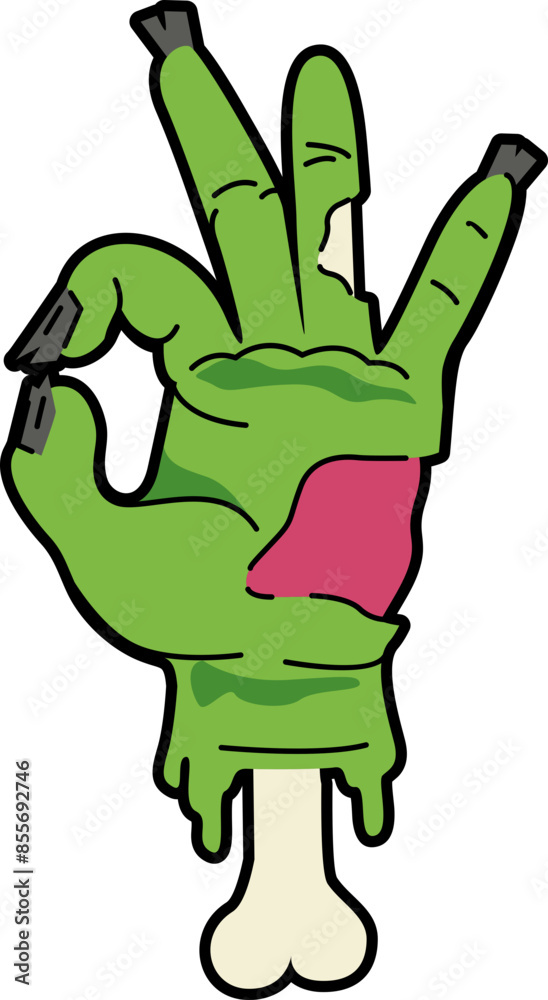Fototapeta premium Halloween Zombie Hand