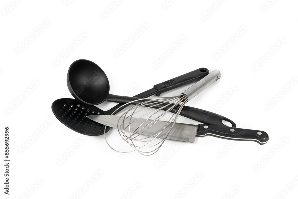 utensils Kitchen isolated on white
