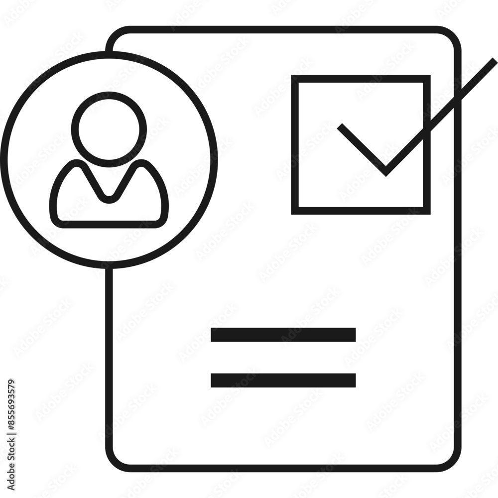 Job Hiring Line Icon Job Hiring Line Icon