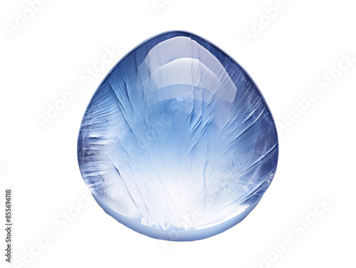 a blue and white water drop