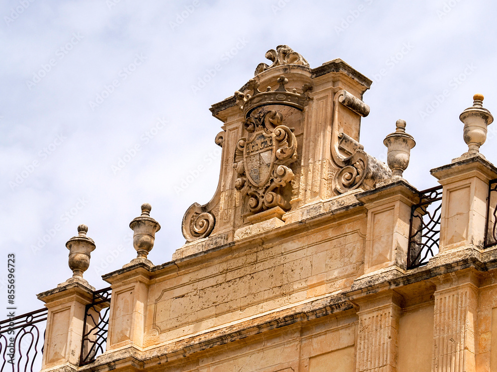 Obraz premium Noto baroque building detail Sicily, Italy