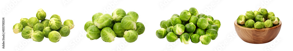 Brussels sprout png element set on transparent background Brussels sprout png element set on transparent background