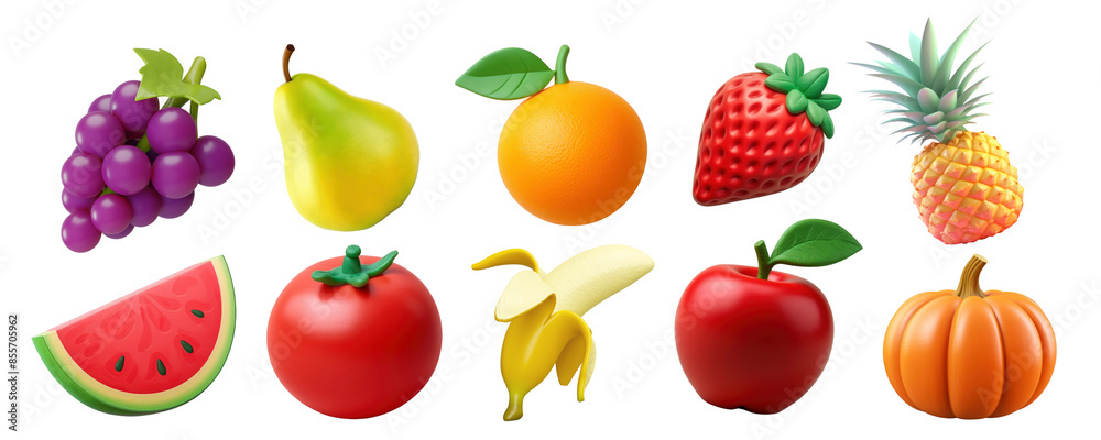 fruits png element set on transparent background fruits png element set on transparent background