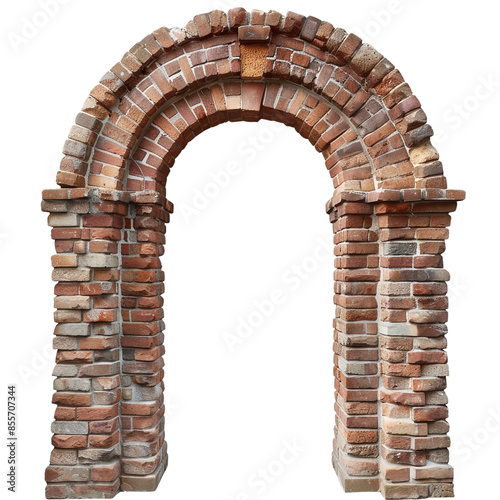 Brick archway entryway clip art