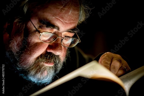 Thoughtful Writer Immersed in Storytelling,Capturing Introspection and Love for Words