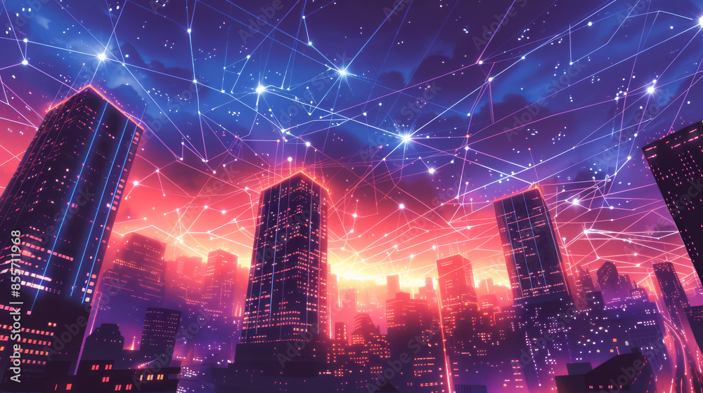 ネットワークがつながった都市 ネットワークがつながった都市
