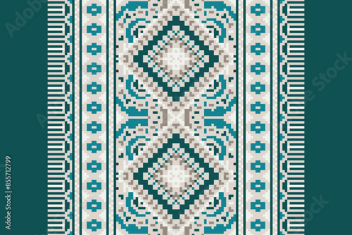 Carpet pattern Persian. Geometric ethnic oriental seamless pattern traditional Design for background. african pattern. rug , tile , wallpaper , Vector illustration. American