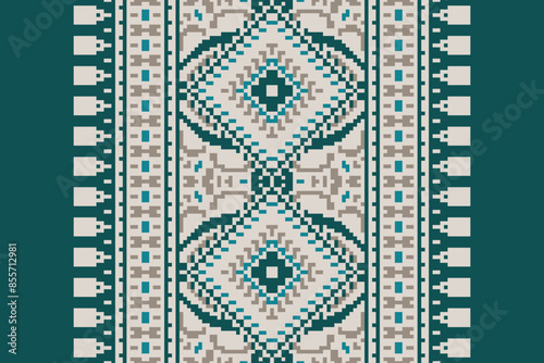 Carpet pattern Persian. Geometric ethnic oriental seamless pattern traditional Design for background. african pattern. rug , tile , wallpaper , Vector illustration. American