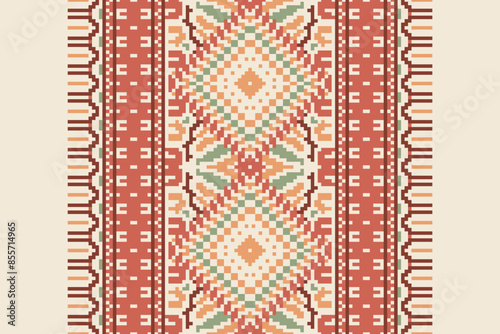 Carpet pattern Persian. Geometric ethnic oriental seamless pattern traditional Design for background. african pattern. rug , tile , wallpaper , Vector illustration. American