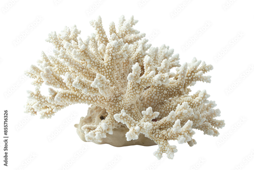 Naklejka premium White Coral Branch isolated on white background