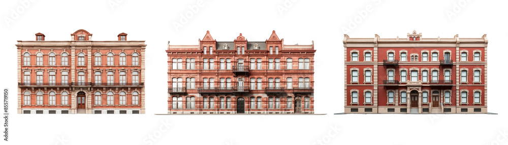 Fototapeta premium Vintage building set