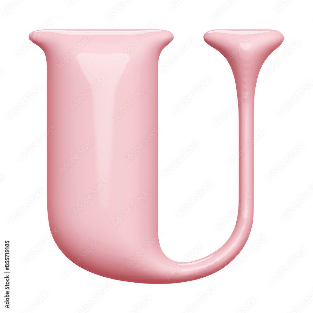 Pink Bubble Font Letter U uppercase Pink Bubble Font Letter U uppercase