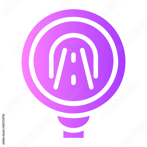 tunnel road Gradient icon