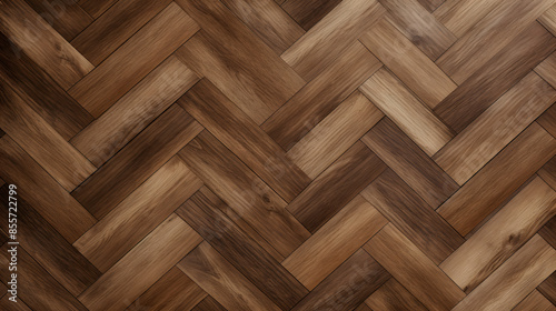 Natural wood texture. Luxury Herringbone Parquet Flooring. Harwood surface. Wooden laminate background © sungedi