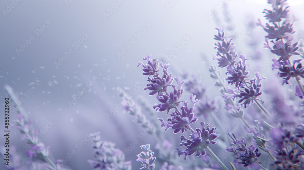 Fototapeta premium Lavender Blossoms in a Serene Atmosphere
