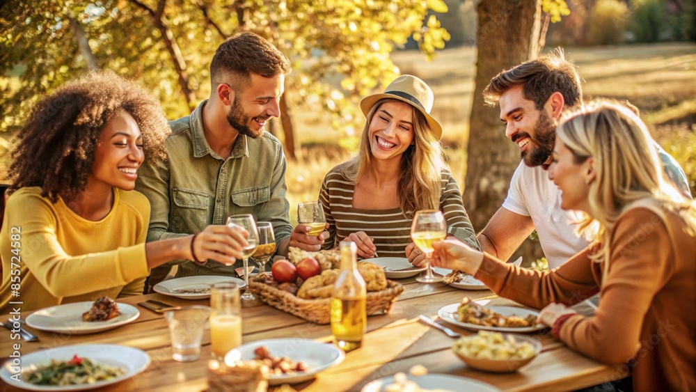 Joyful and happy group of pals enjoying party. Lifestyle idea with friends and acquaintances Joyful and happy group of pals enjoying party. Lifestyle idea with friends and acquaintances