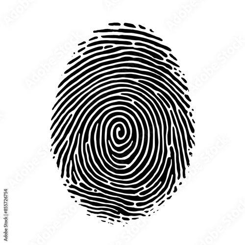fingerprint vector illustration isolated on background 