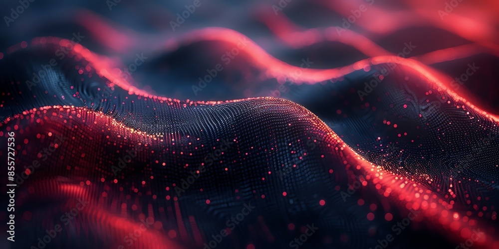 Abstract carbon textured pattern on black background, accented with fine burgundy details, black and red, for banner 2:1 Abstract carbon textured pattern on black background, accented with fine burgundy details, black and red, for banner 2:1