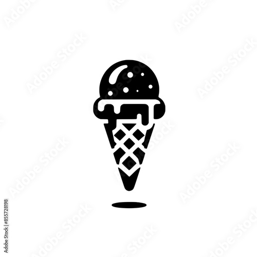 ice cream logo vector illustration isolated on white background