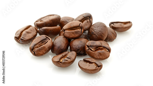 coffee beans isolated on white
